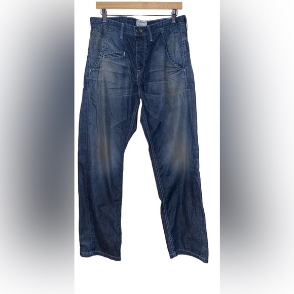 Current Elliot Button Fly‎ Straight Leg Bootcut Denim Jean Men 32x32 Cowboy - Picture 1 of 8